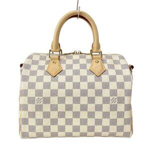 Auth LOUIS VUITTON Speedy Bandouliere 25 N40608 Azur Damier RFID : confirmed